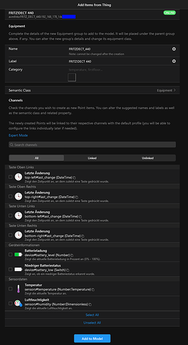 AVM FRITZ DECT 440 Channel Press missing press
