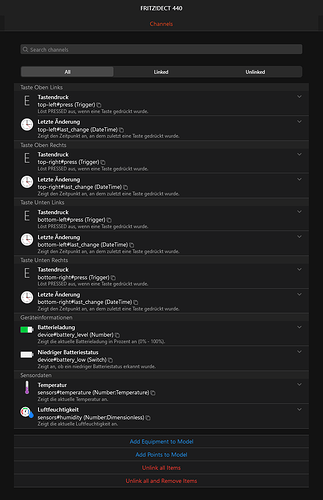 AVM FRITZ DECT 440 Channel Press manual add press