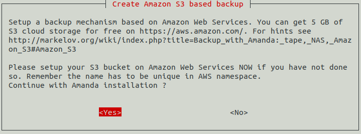 6.5.8 Create Amazon S3