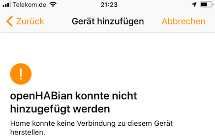 openHAB_paring_failed