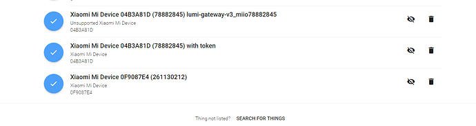 xiaomi miIO inbox devices