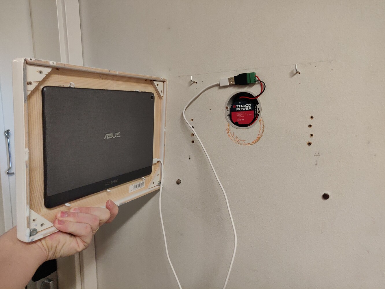 Examples of wallmounted tablets charging options HABPanel Examples