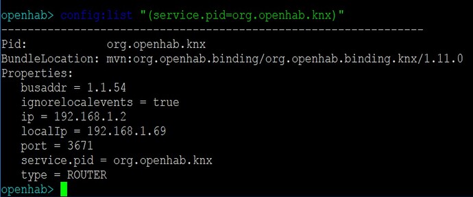 OpenHAB console new