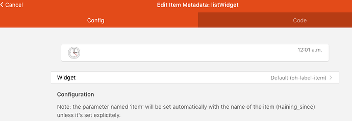 Unlinked widget shows format ok