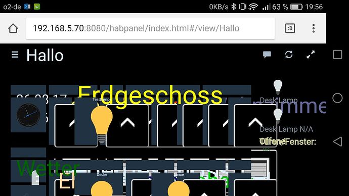 habpanel auf dem smartphone