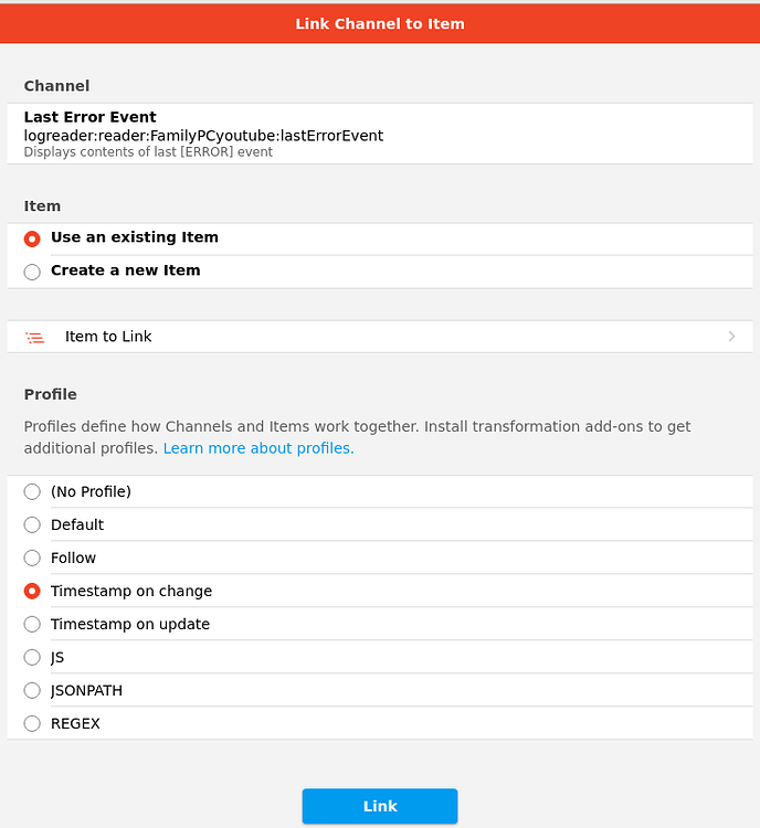 OH3: How to use Timestamp-update or timestamp-change profile from UI ...