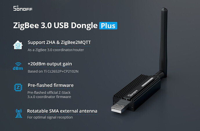 Sonoff Zigbee 3.0 USB Dongle from ITead based on Silicon Labs