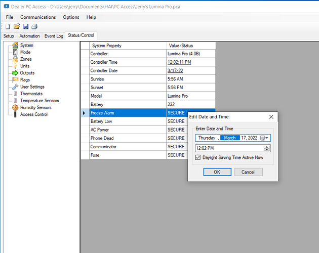 change time with DST