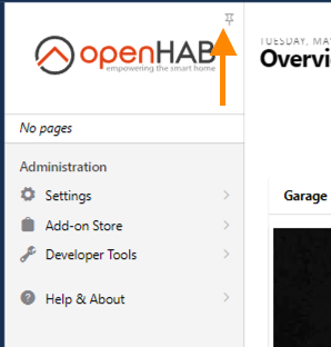 How to hide sidebar - Items & Sitemaps - openHAB Community