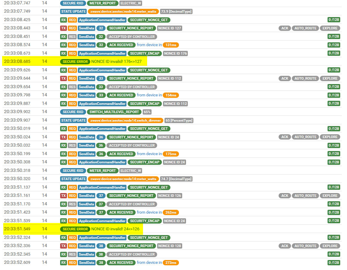 Z-Wave] NONCE ID invalid! - Home Automation - openHAB Community